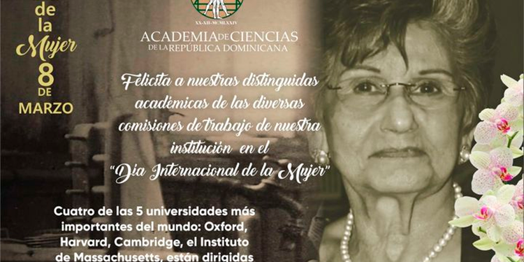 La Academia de Ciencias de la República Dominicana (ACRD), saluda a las distinguidas académicas de las diversas comisiones de trabajo de esta institución