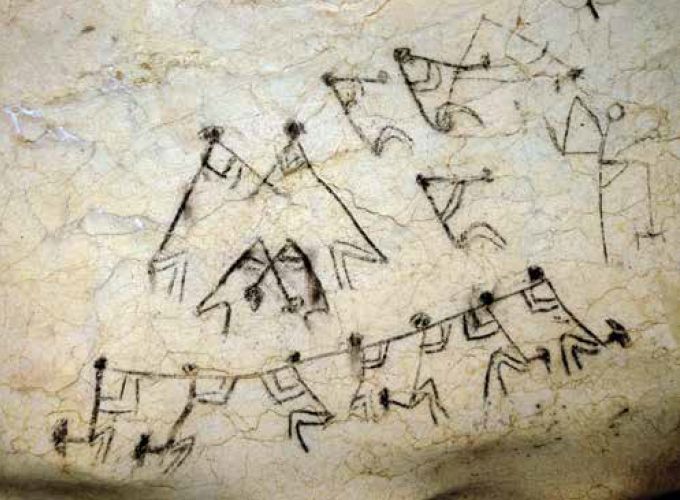 Primera datación absoluta mediante carbono 14 del arte rupestre prehispánico en las cuevas de Borbón